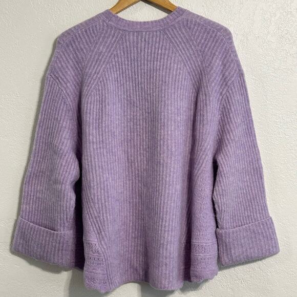 3.1 Phillip Lim Lofty Lilac Sweater size S Oversized Embroidery detail - Picture 11 of 12